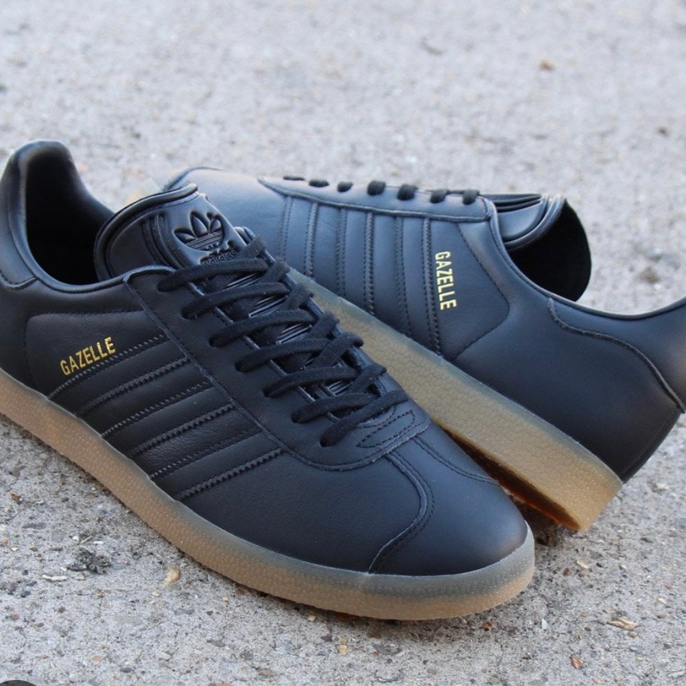 Adidas Gazelle Originals Sneakers Core Black Gum Size Men 6/Women 7